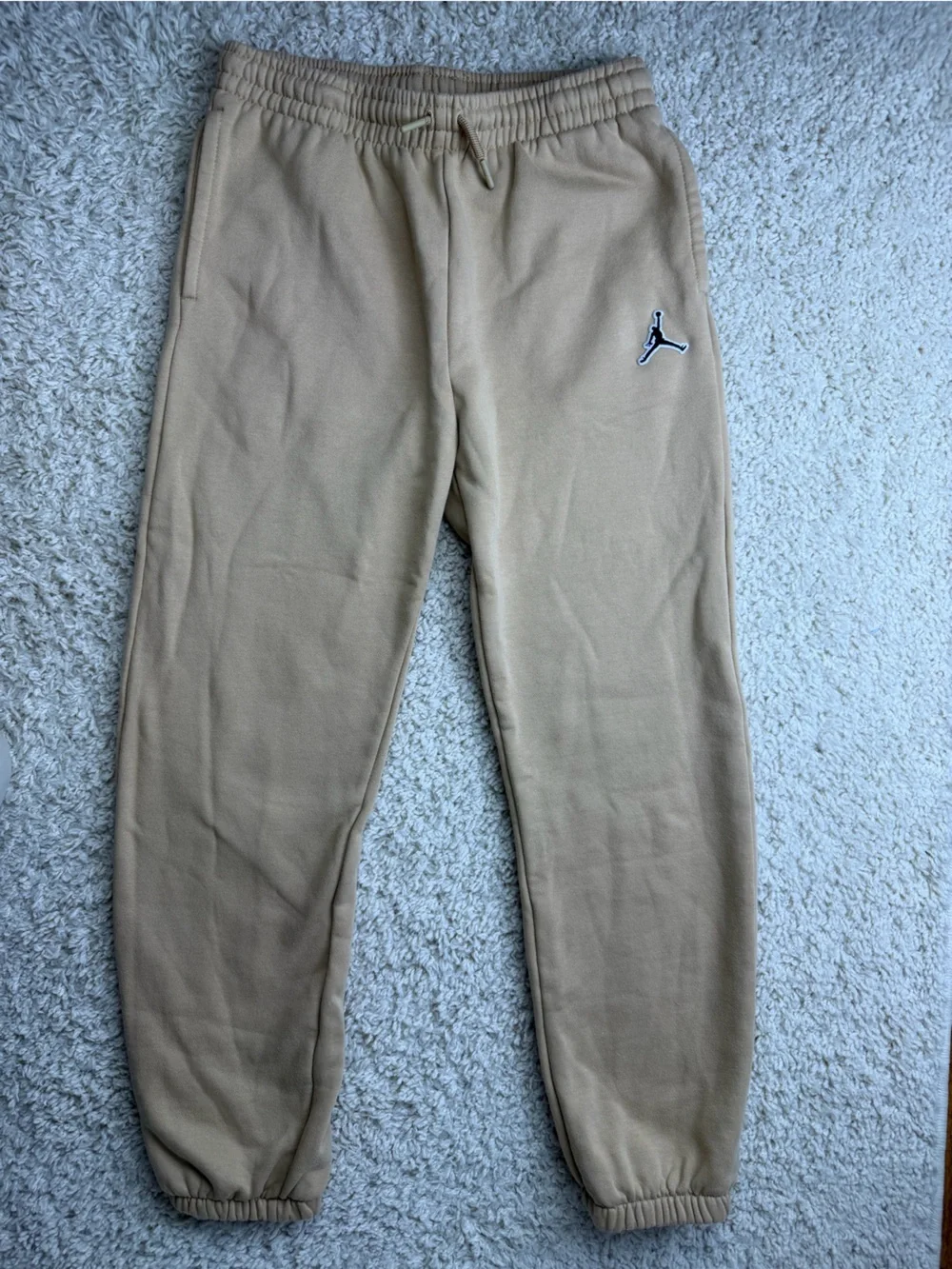 Jordan Girls XL Tan Fleece Jogger Pants